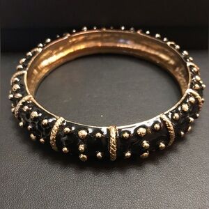 LILY PULITZER Bangle Bracelet black enamel